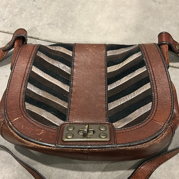 Fossil Brown Leather Crossbody Purse - Picture 2 of 8